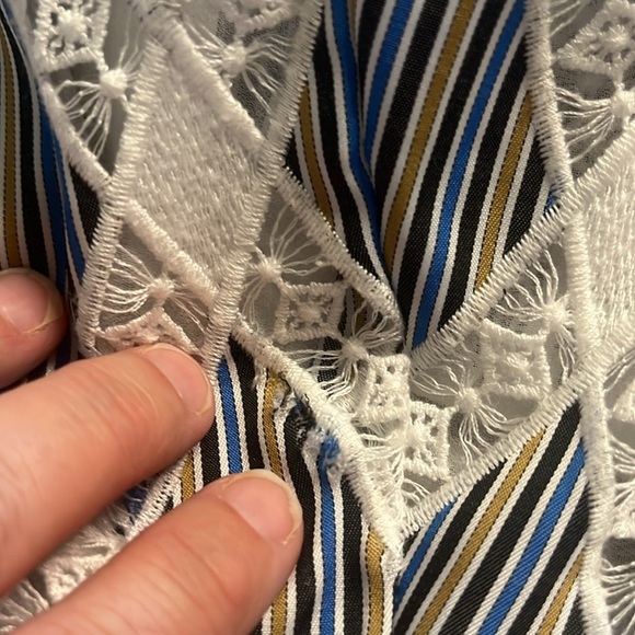 EUC Sandro- Illa Wrap Dress with crochet Detail. French Size 40/US Size 8. - Picture 9 of 9